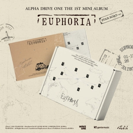 [B2B] ALPHA DRIVE ONE (ALPHA DRIVE ONE) - 1st Mini Album [EUPHORIA] STAR ROAD Ver. / ALPHA DRIVE ONE (알파드라이브원) - 미니 1집 [EUPHORIA] STAR ROAD ver.