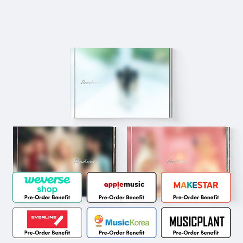 [Pre-Order] ILLIT - 5th Mini Album [BREAK EVEN] (BURNING Ver. / QUIET Ver. / MAD Ver) + Pre-Order Benefit (Choose Version)