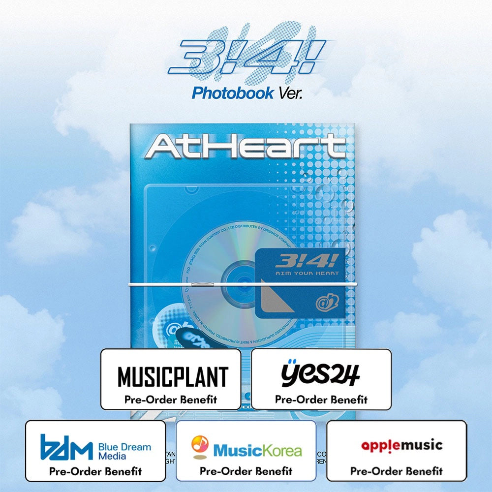[Pre-Order] AtHeart - Single Album 3!4! (Photobook  Ver.) + Pre-Order Benefit (Choose Version)