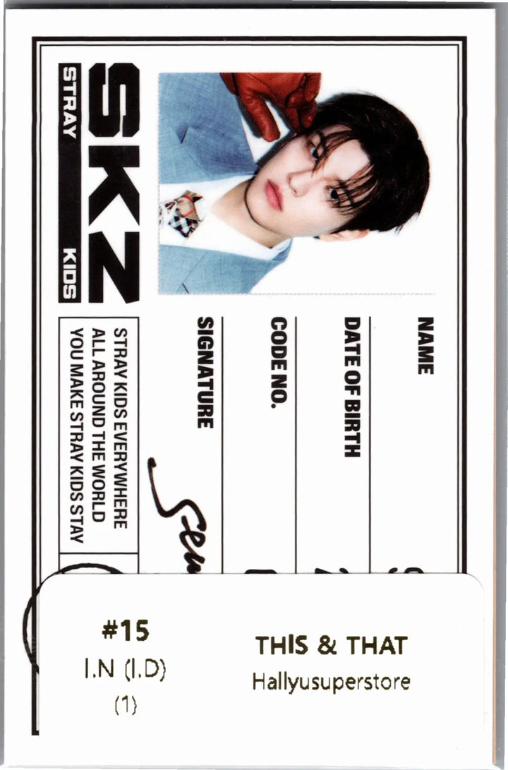 Stray Kids "THIS &amp; THAT" - Official Photocard (Photobook Ver.) (2) [26.08.10]
