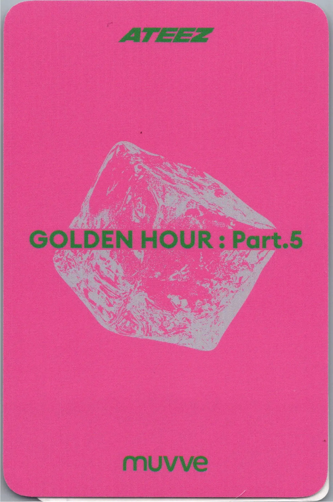 ATEEZ "GOLDEN HOUR : Part.5" - MUVVE Pre-Order Benefit Photocard (Pink LP Ver.) [26.07.21]