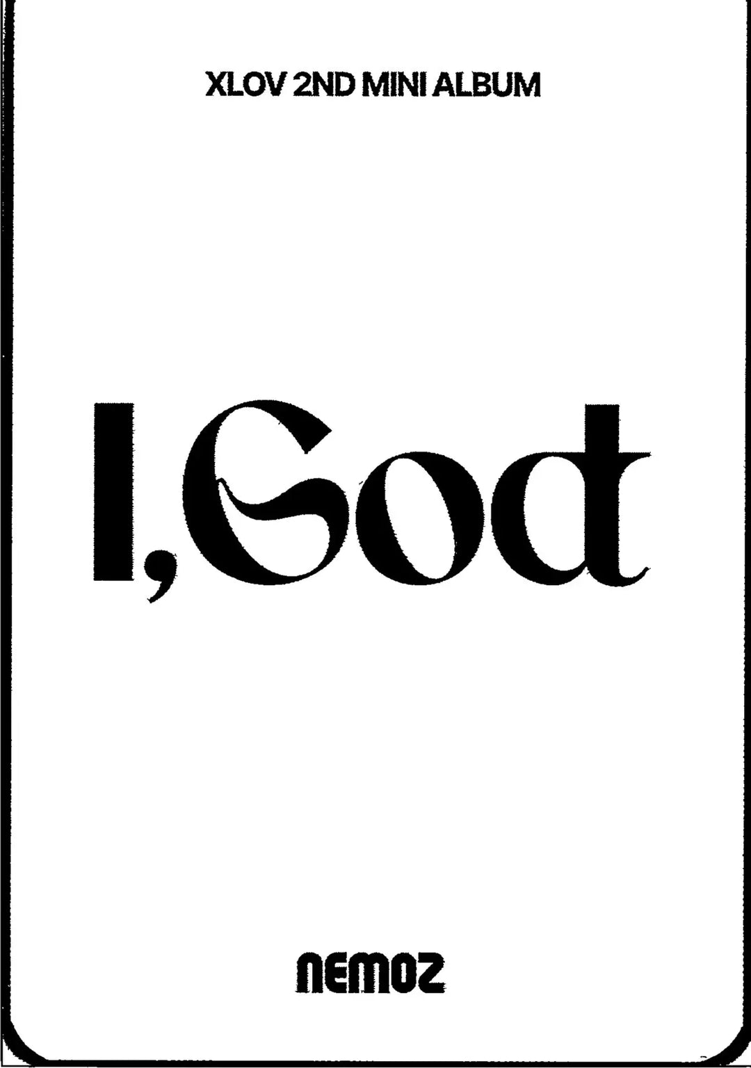 XLOV "I,God" - NEMOZ Lucky Draw Event Photocard R3 [26.08.18]