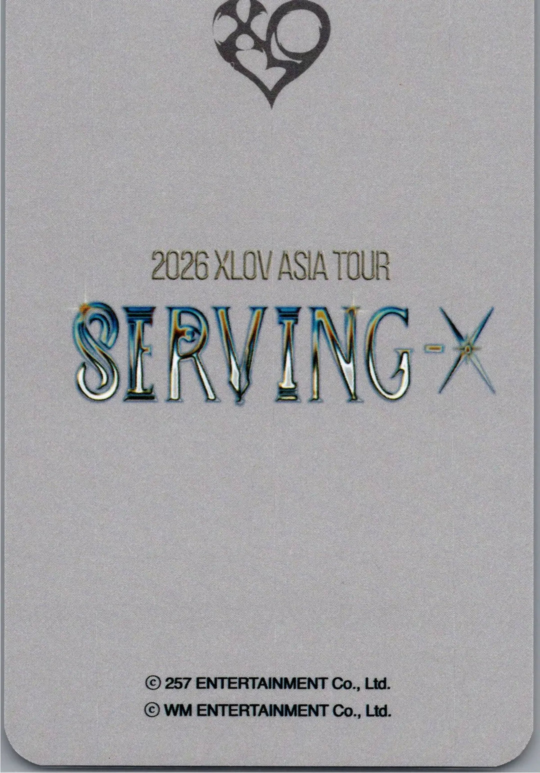 XLOV "2026 XLOV ASIA TOUR [Serving-X]" - XLOV Concert MD Special Event Photocard [26.07.20]