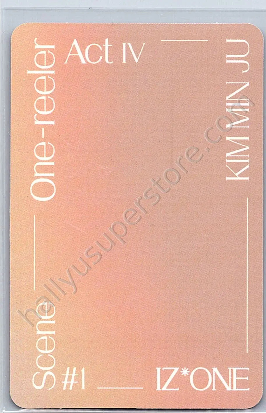 IZ*ONE - Minju - IZ*ONE - Minju - One-reeler / Act IV Album ar card album photocard