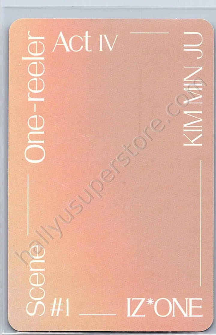 IZ*ONE - Minju - IZ*ONE - Minju - One-reeler / Act IV Album ar card album photocard