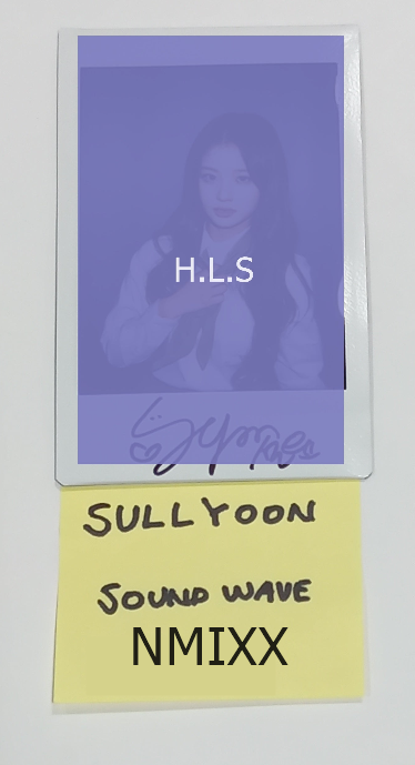 Sullyoon (Of NMIXX) "A Midsummer NMIXX’s Dream" - Hand Autographed(Signed) Polaroid [23.09.11] - HALLYUSUPERSTORE