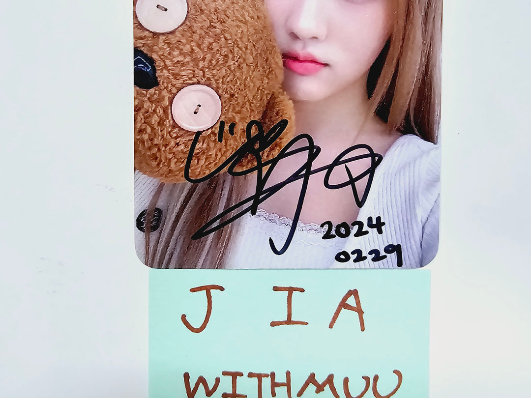 JIA (Of TRI.BE) "Diamond" - Hand Autographed(Signed) Photocard [24.3.6] - HALLYUSUPERSTORE