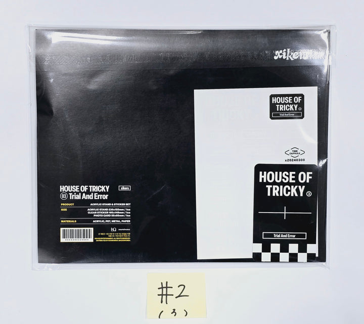 Xikers "HOUSE OF TRICKY : Trial And Error" - Official MD [Acrylic Stand &amp; Sticker, Acrylic Photocard Holder] [24.3.11] - HALLYUSUPERSTORE
