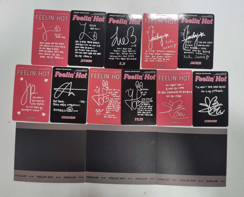 ICHILLIN "Feelin' Hot" - Official Photocard, Polaroid Set (3EA) [24.3.13] - HALLYUSUPERSTORE