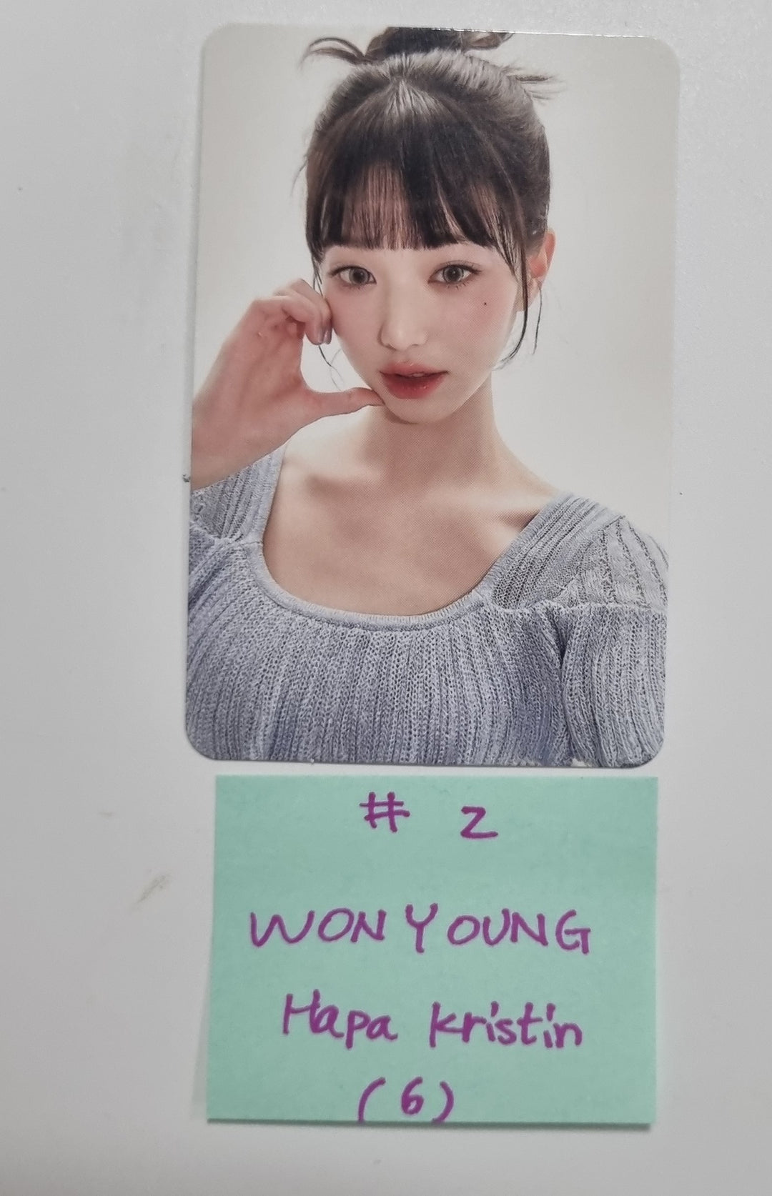 Wonyoung (Of IVE) Hapa X Jang Won Young - Hapa Kristin Event Photocard Ver.5 [24.3.20] - HALLYUSUPERSTORE