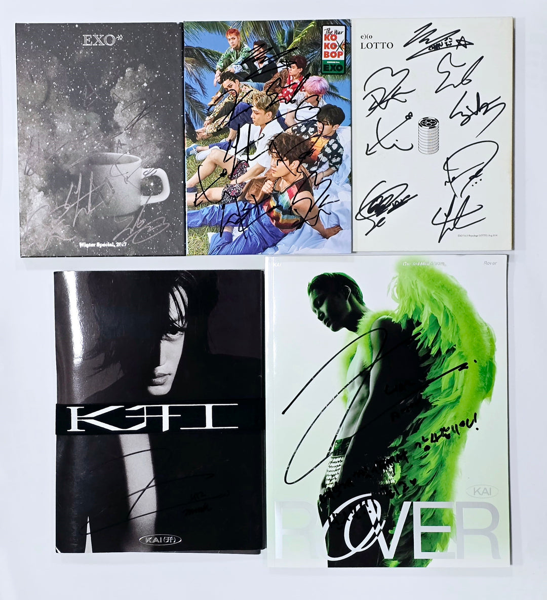 Exo, Kai (of Exo) - Hand Autographed(Signed) Promo Album [24.3.25] - HALLYUSUPERSTORE