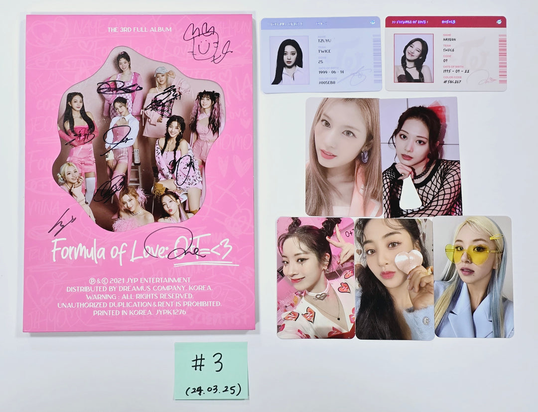 Twice, Nayeon (of Twice) - Hand Autographed(Signed) Promo Album [24.3.25] - HALLYUSUPERSTORE