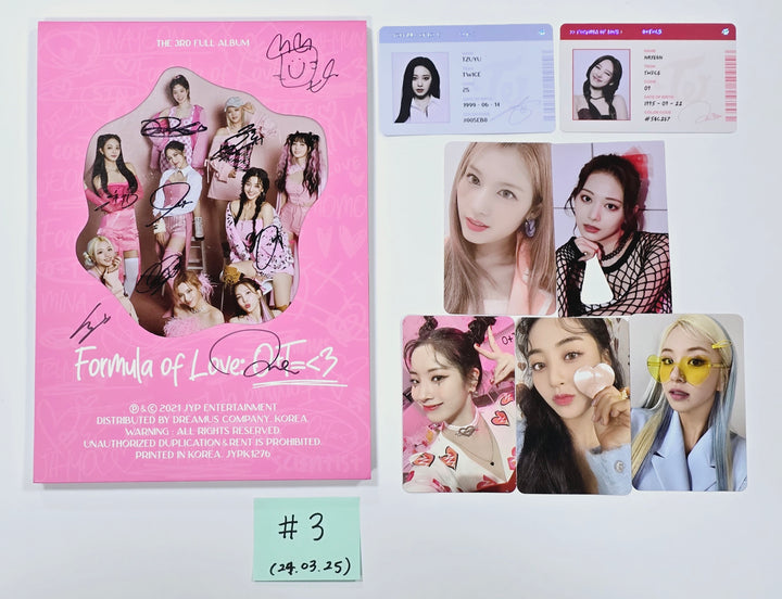 Twice, Nayeon (of Twice) - Hand Autographed(Signed) Promo Album [24.3.25] - HALLYUSUPERSTORE