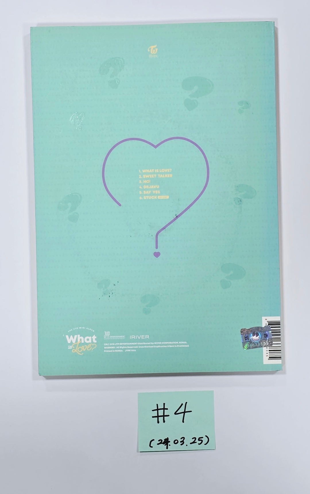 Twice, Nayeon (of Twice) - Hand Autographed(Signed) Promo Album [24.3.25] - HALLYUSUPERSTORE