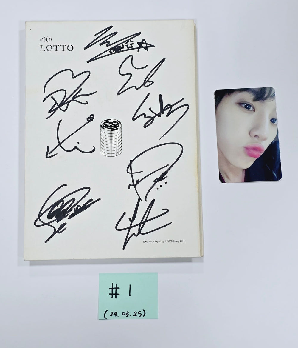 Exo, Kai (of Exo) - Hand Autographed(Signed) Promo Album [24.3.25] - HALLYUSUPERSTORE