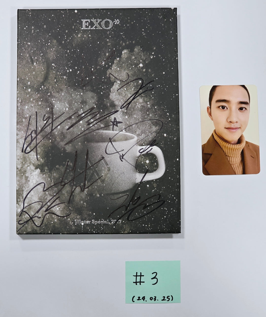 Exo, Kai (of Exo) - Hand Autographed(Signed) Promo Album [24.3.25] - HALLYUSUPERSTORE