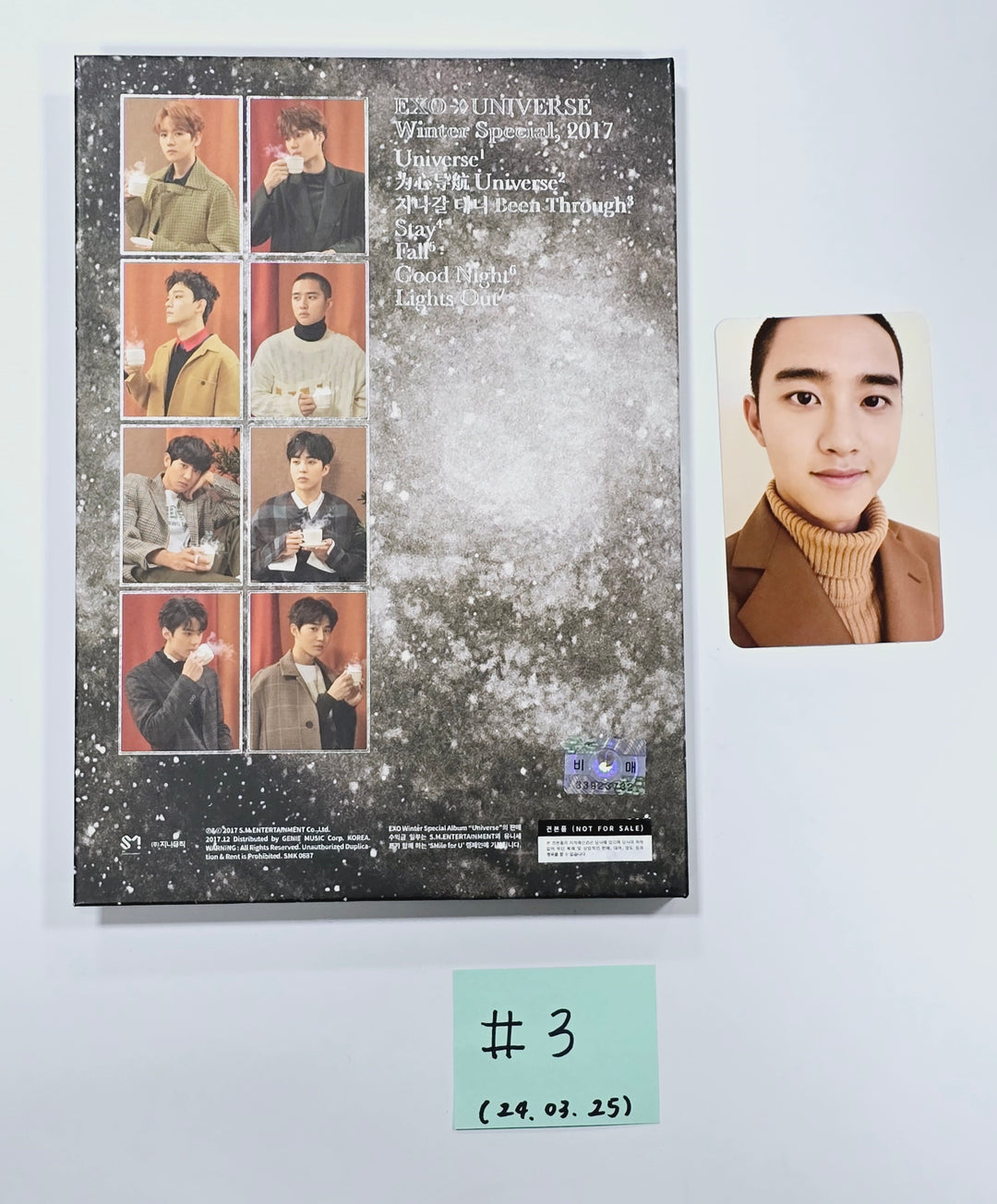 Exo, Kai (of Exo) - Hand Autographed(Signed) Promo Album [24.3.25] - HALLYUSUPERSTORE