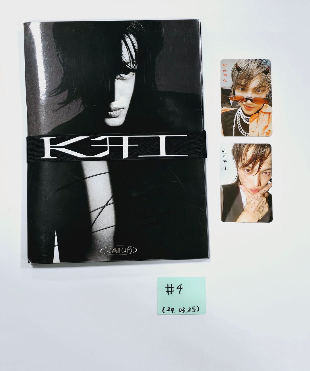 Exo, Kai (of Exo) - Hand Autographed(Signed) Promo Album [24.3.25] - HALLYUSUPERSTORE