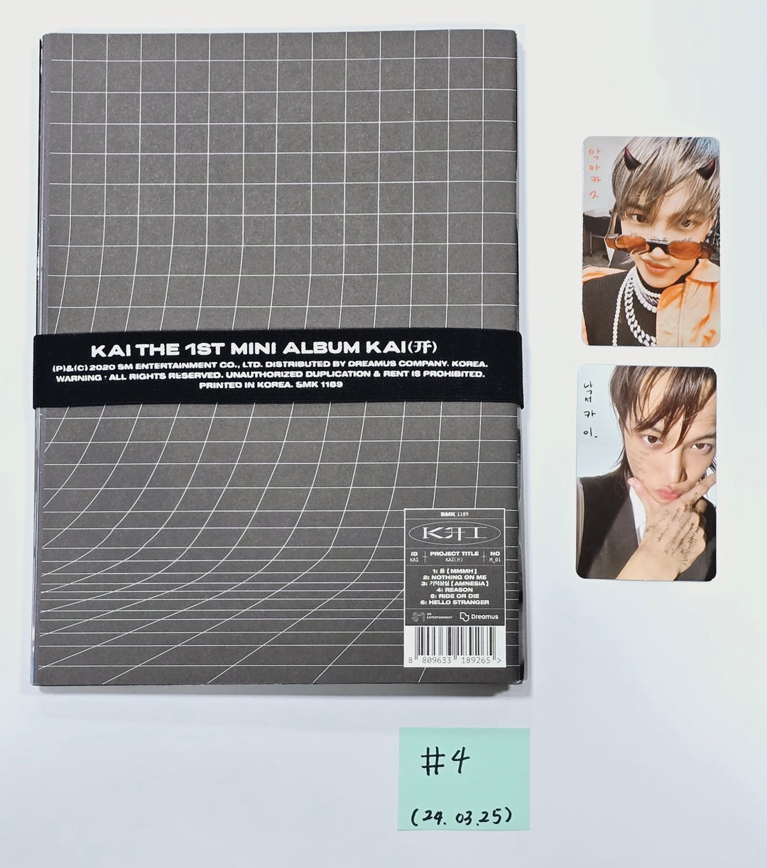 Exo, Kai (of Exo) - Hand Autographed(Signed) Promo Album [24.3.25] - HALLYUSUPERSTORE