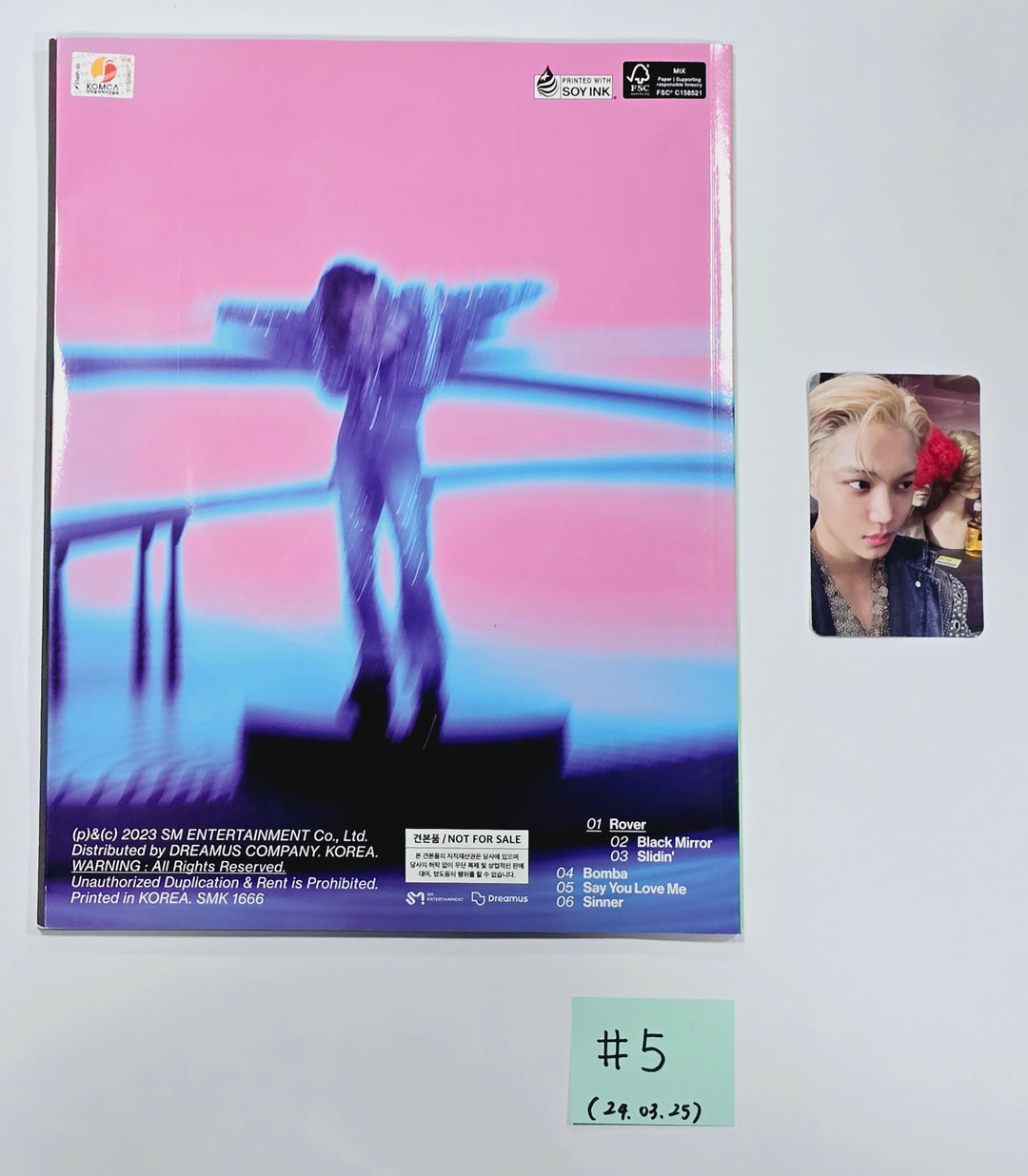 Exo, Kai (of Exo) - Hand Autographed(Signed) Promo Album [24.3.25] - HALLYUSUPERSTORE