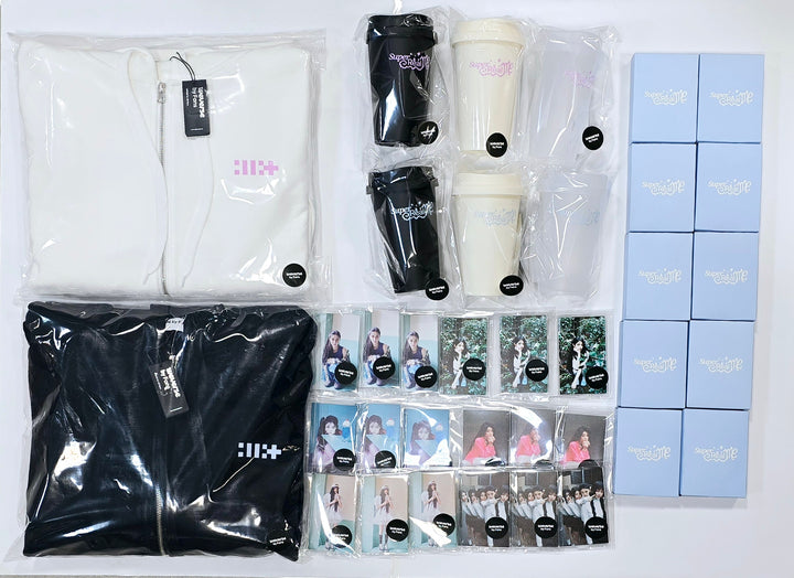 ILLIT "SUPER REAL ME" - Offline Pop-Up Store MD (Acrylic Stand, Photo Deco Set, Reusable Cup, Zip-Up Hoodie) [24.3.26] - HALLYUSUPERSTORE