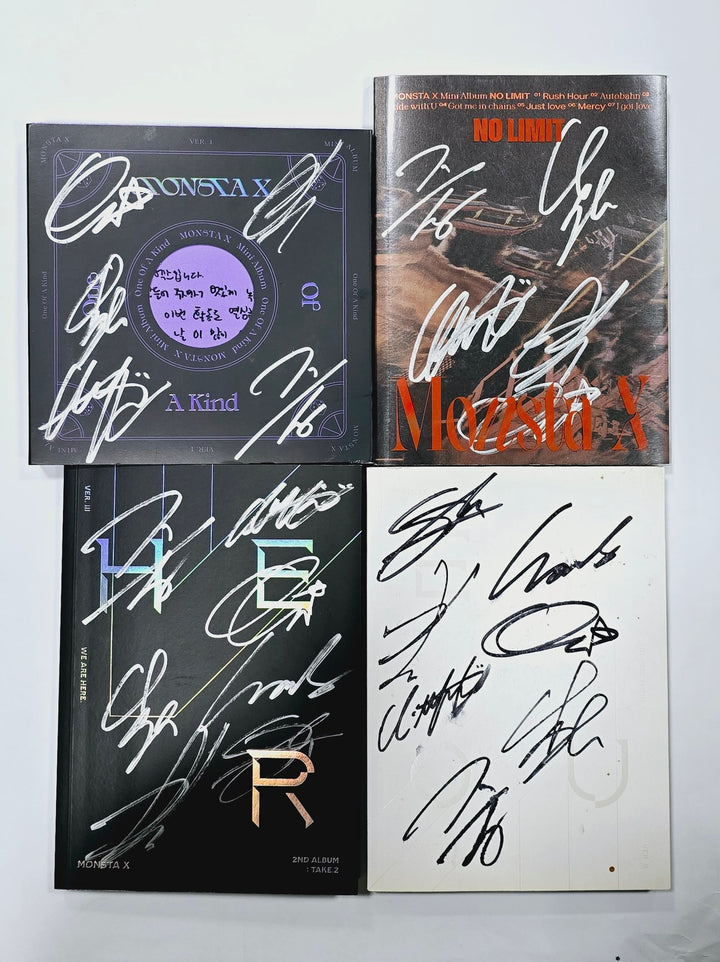 MONSTA X - Hand Autographed(Signed) Promo Album [24.3.26] - HALLYUSUPERSTORE