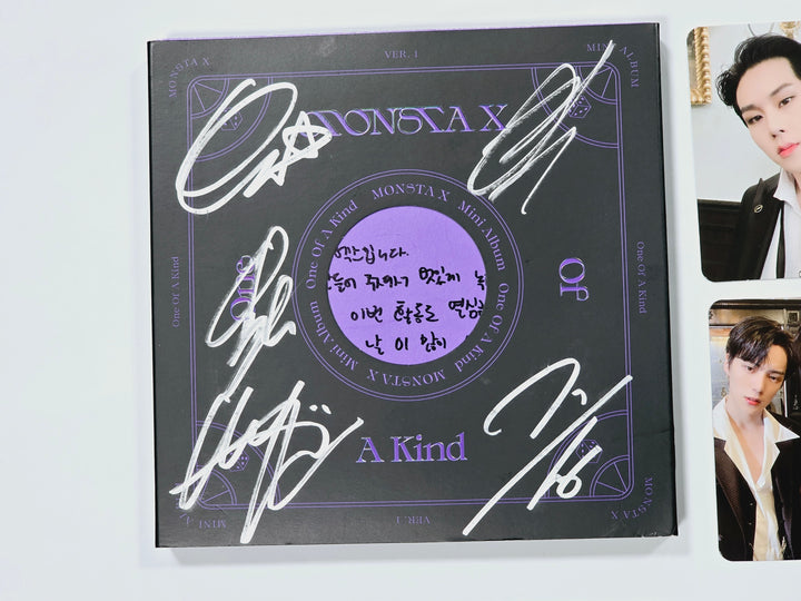 MONSTA X - Hand Autographed(Signed) Promo Album [24.3.26] - HALLYUSUPERSTORE