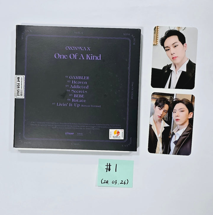 MONSTA X - Hand Autographed(Signed) Promo Album [24.3.26] - HALLYUSUPERSTORE