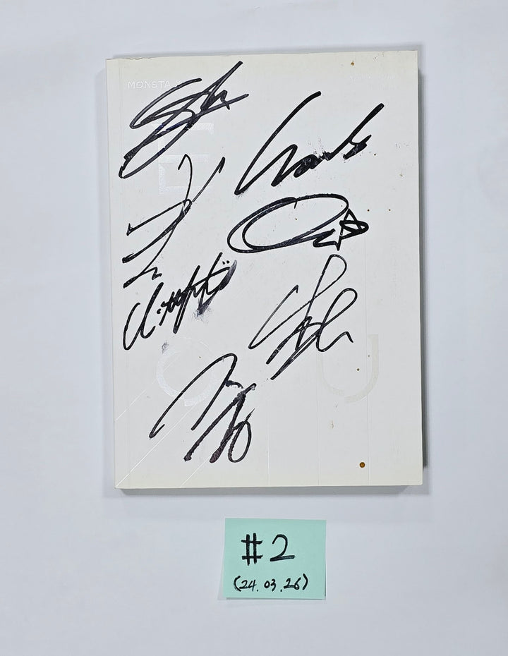MONSTA X - Hand Autographed(Signed) Promo Album [24.3.26] - HALLYUSUPERSTORE