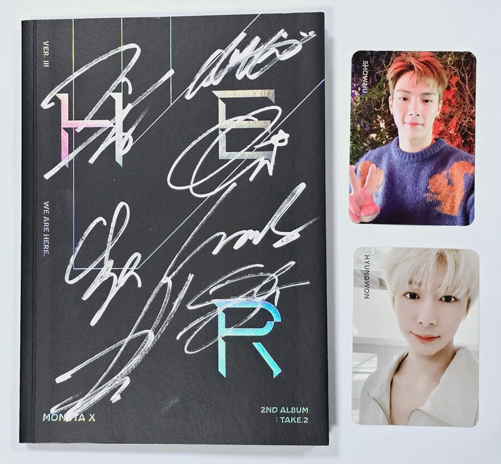 MONSTA X - Hand Autographed(Signed) Promo Album [24.3.26] - HALLYUSUPERSTORE