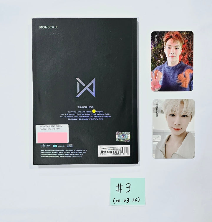 MONSTA X - Hand Autographed(Signed) Promo Album [24.3.26] - HALLYUSUPERSTORE