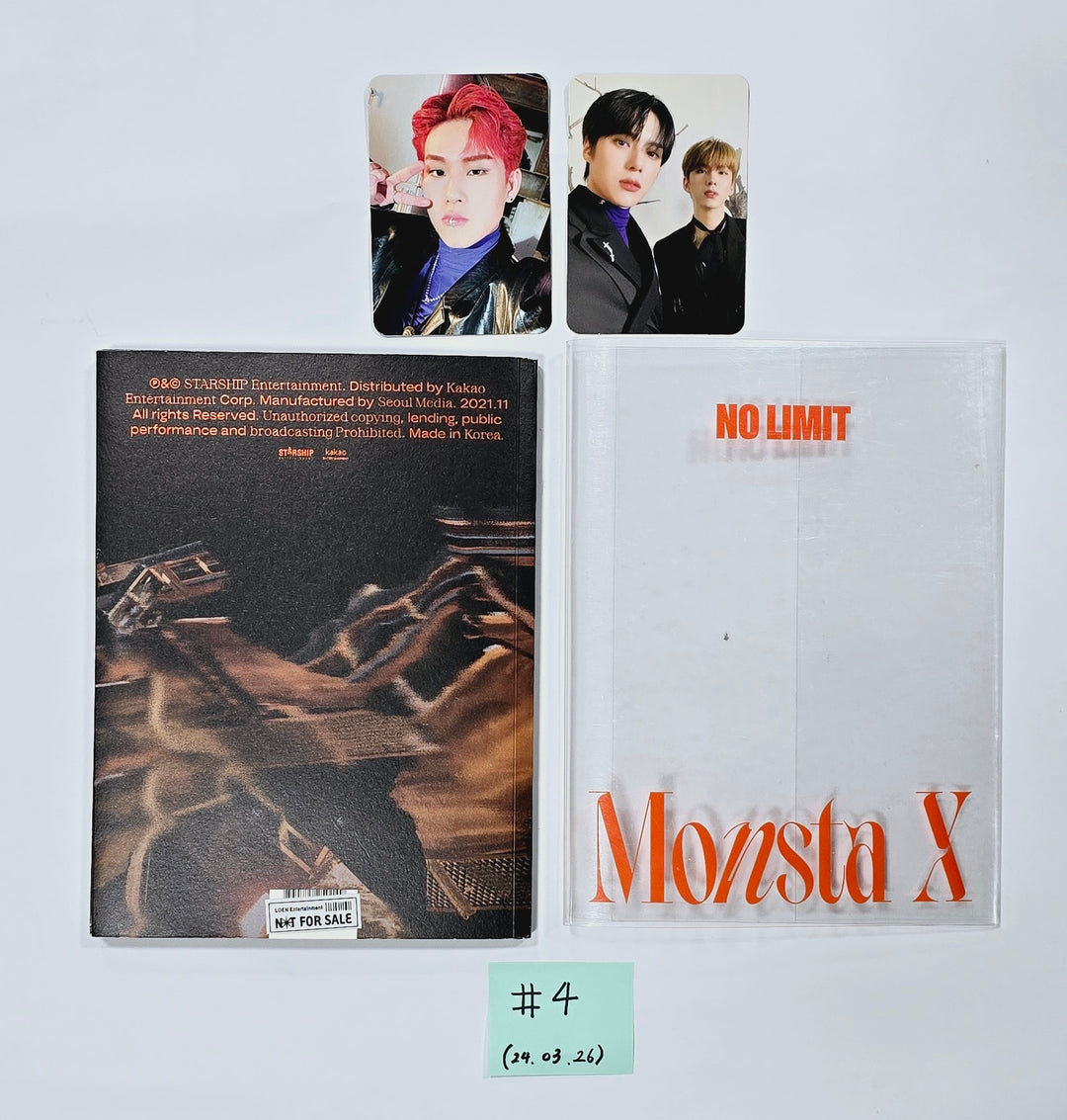 MONSTA X - Hand Autographed(Signed) Promo Album [24.3.26] - HALLYUSUPERSTORE