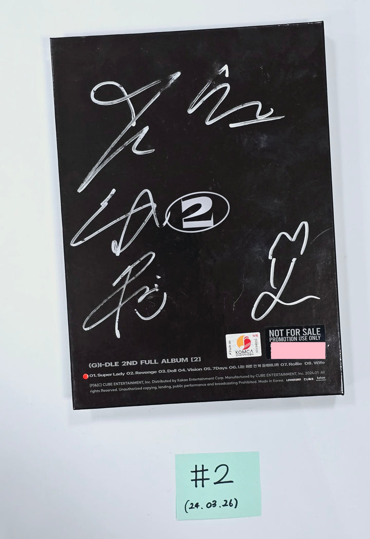 (G) I-DLE - Hand Autographed(Signed) Promo Album [24.3.26] (Restocked 3/27) - HALLYUSUPERSTORE