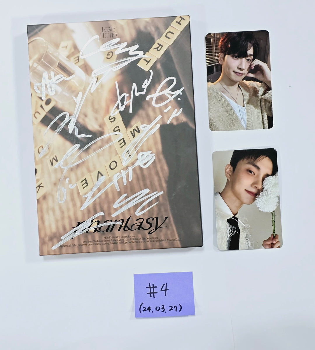 LUN8 "BUFF", TEMPEST "Voyage", THE BOYZ "PHANTASY", Day 6 "Fourever" - Hand Autographed(Signed) Promo Album [24.3.27] - HALLYUSUPERSTORE