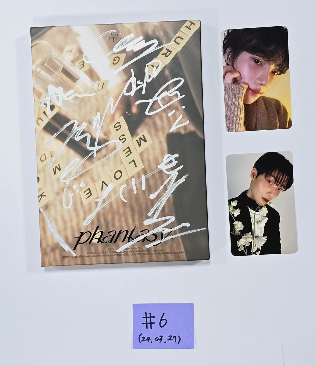 LUN8 "BUFF", TEMPEST "Voyage", THE BOYZ "PHANTASY", Day 6 "Fourever" - Hand Autographed(Signed) Promo Album [24.3.27] - HALLYUSUPERSTORE