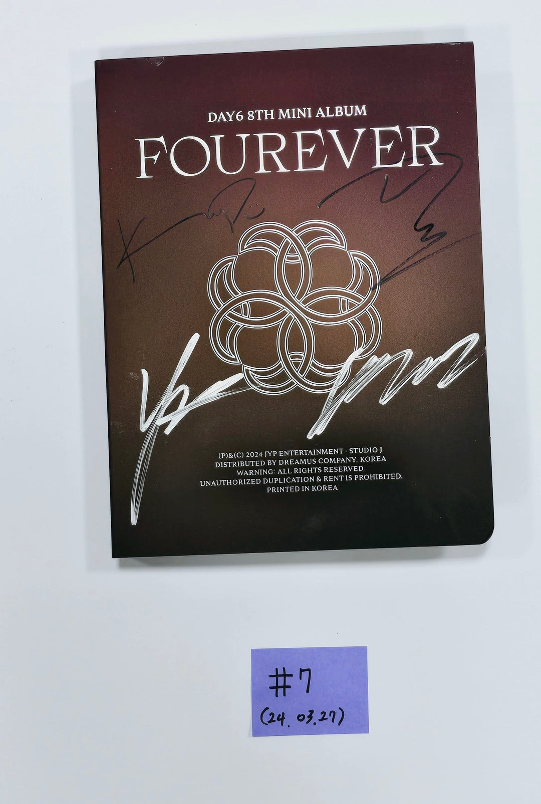 LUN8 "BUFF", TEMPEST "Voyage", THE BOYZ "PHANTASY", Day 6 "Fourever" - Hand Autographed(Signed) Promo Album [24.3.27] - HALLYUSUPERSTORE