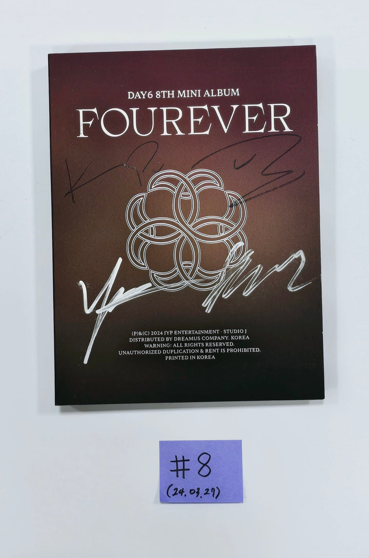 LUN8 "BUFF", TEMPEST "Voyage", THE BOYZ "PHANTASY", Day 6 "Fourever" - Hand Autographed(Signed) Promo Album [24.3.27] - HALLYUSUPERSTORE