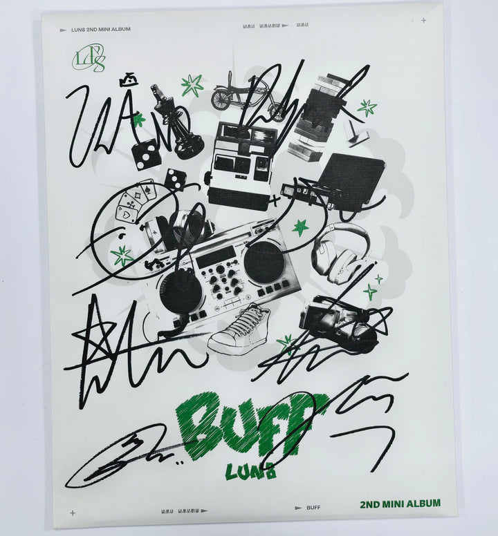 LUN8 "BUFF", TEMPEST "Voyage", THE BOYZ "PHANTASY", Day 6 "Fourever" - Hand Autographed(Signed) Promo Album [24.3.27] - HALLYUSUPERSTORE