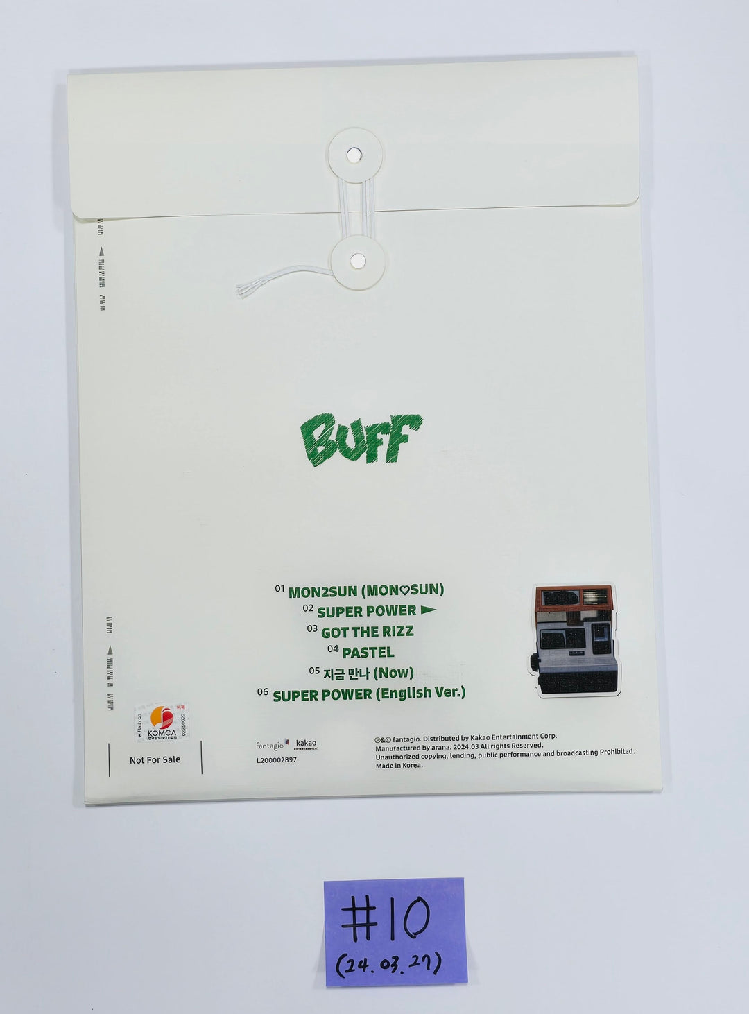 LUN8 "BUFF", TEMPEST "Voyage", THE BOYZ "PHANTASY", Day 6 "Fourever" - Hand Autographed(Signed) Promo Album [24.3.27] - HALLYUSUPERSTORE