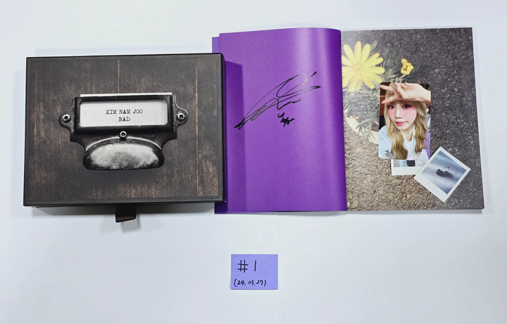 Kim Nam Joo "BAD", WENDY "Wish You Hell", PURPLE KISS "BXX" - Hand Autographed(Signed) Promo Album [24.3.27] - HALLYUSUPERSTORE