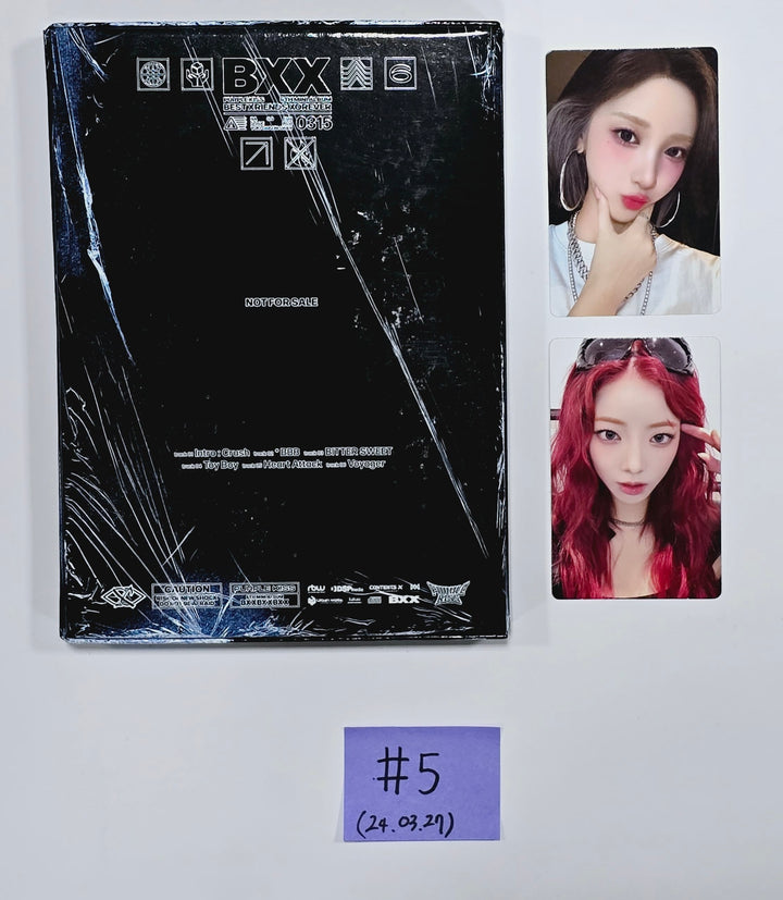 Kim Nam Joo "BAD", WENDY "Wish You Hell", PURPLE KISS "BXX" - Hand Autographed(Signed) Promo Album [24.3.27] - HALLYUSUPERSTORE