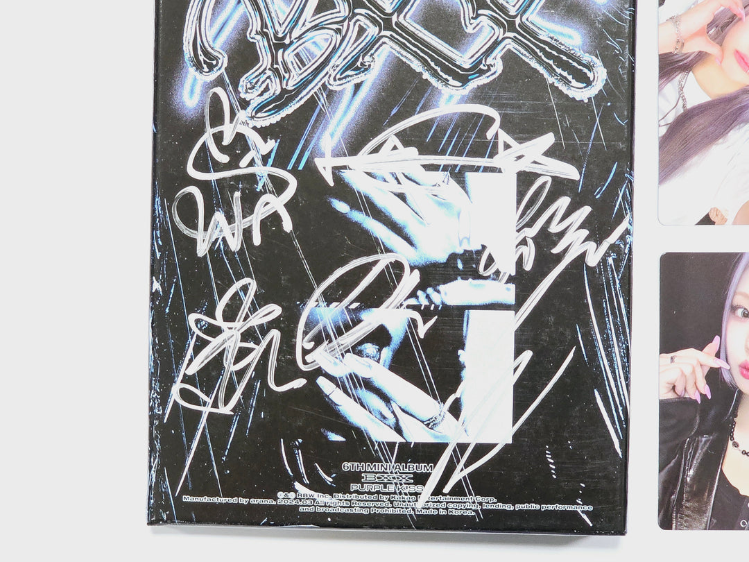 Kim Nam Joo "BAD", WENDY "Wish You Hell", PURPLE KISS "BXX" - Hand Autographed(Signed) Promo Album [24.3.27] - HALLYUSUPERSTORE