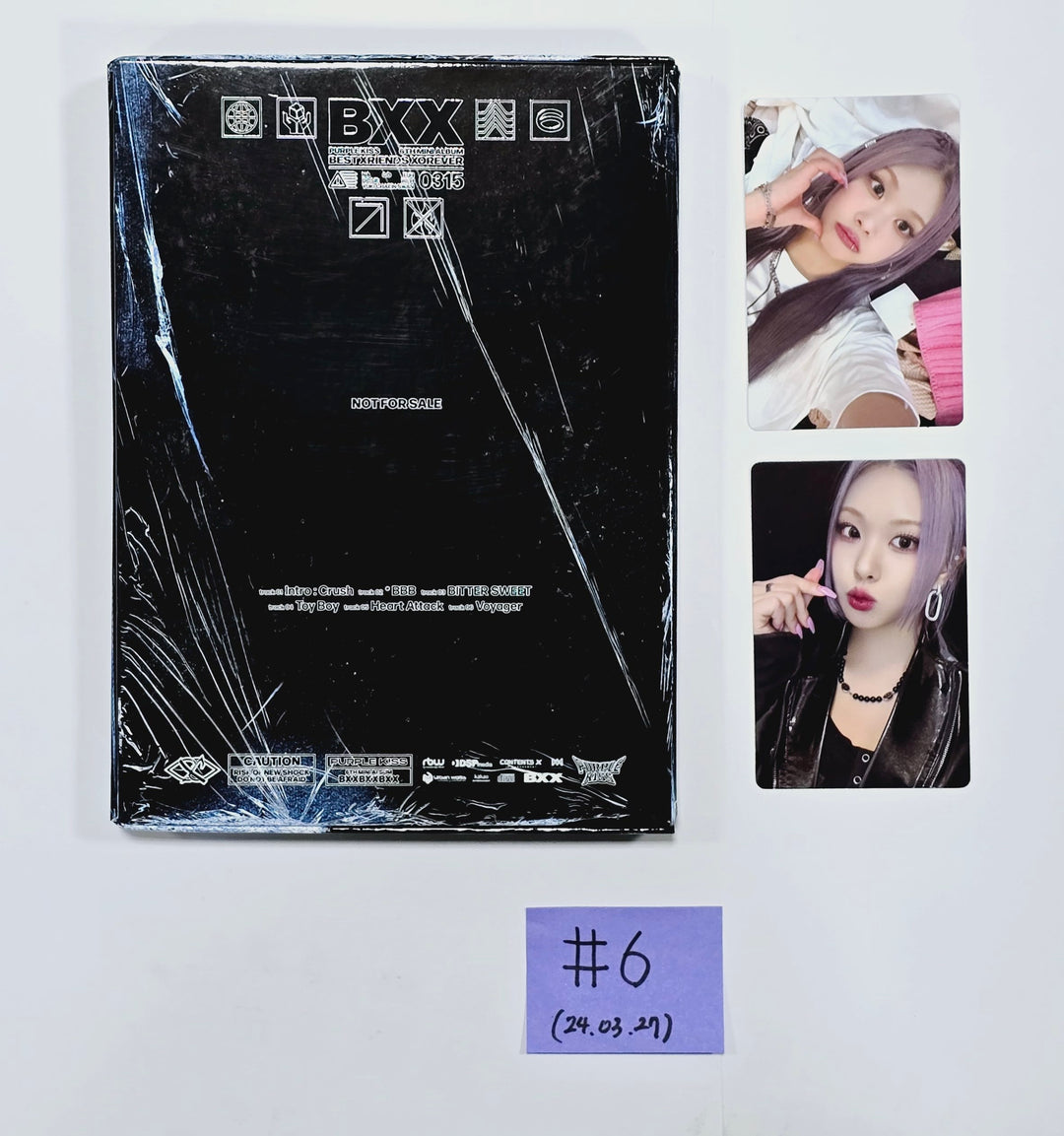 Kim Nam Joo "BAD", WENDY "Wish You Hell", PURPLE KISS "BXX" - Hand Autographed(Signed) Promo Album [24.3.27] - HALLYUSUPERSTORE