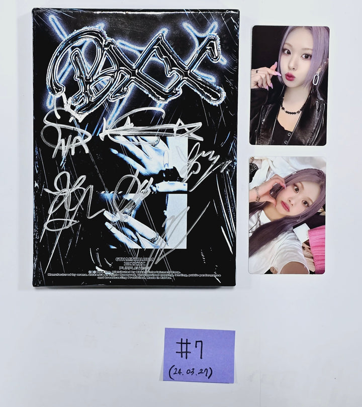 Kim Nam Joo "BAD", WENDY "Wish You Hell", PURPLE KISS "BXX" - Hand Autographed(Signed) Promo Album [24.3.27] - HALLYUSUPERSTORE