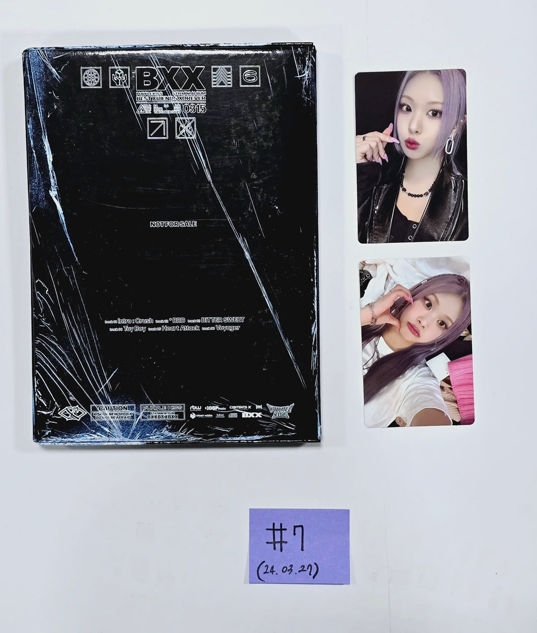 Kim Nam Joo "BAD", WENDY "Wish You Hell", PURPLE KISS "BXX" - Hand Autographed(Signed) Promo Album [24.3.27] - HALLYUSUPERSTORE