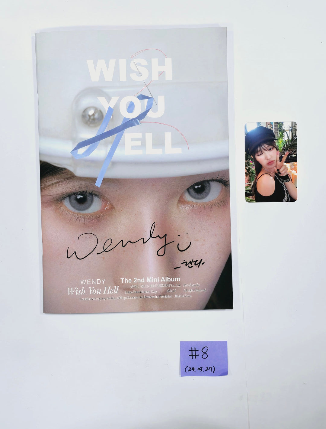 Kim Nam Joo "BAD", WENDY "Wish You Hell", PURPLE KISS "BXX" - Hand Autographed(Signed) Promo Album [24.3.27] - HALLYUSUPERSTORE