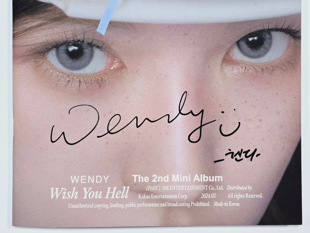 Kim Nam Joo "BAD", WENDY "Wish You Hell", PURPLE KISS "BXX" - Hand Autographed(Signed) Promo Album [24.3.27] - HALLYUSUPERSTORE