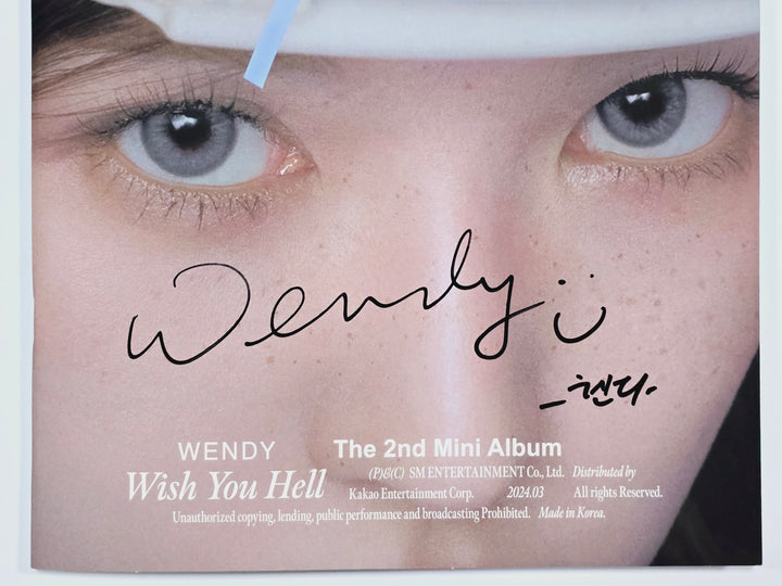 Kim Nam Joo "BAD", WENDY "Wish You Hell", PURPLE KISS "BXX" - Hand Autographed(Signed) Promo Album [24.3.27] - HALLYUSUPERSTORE