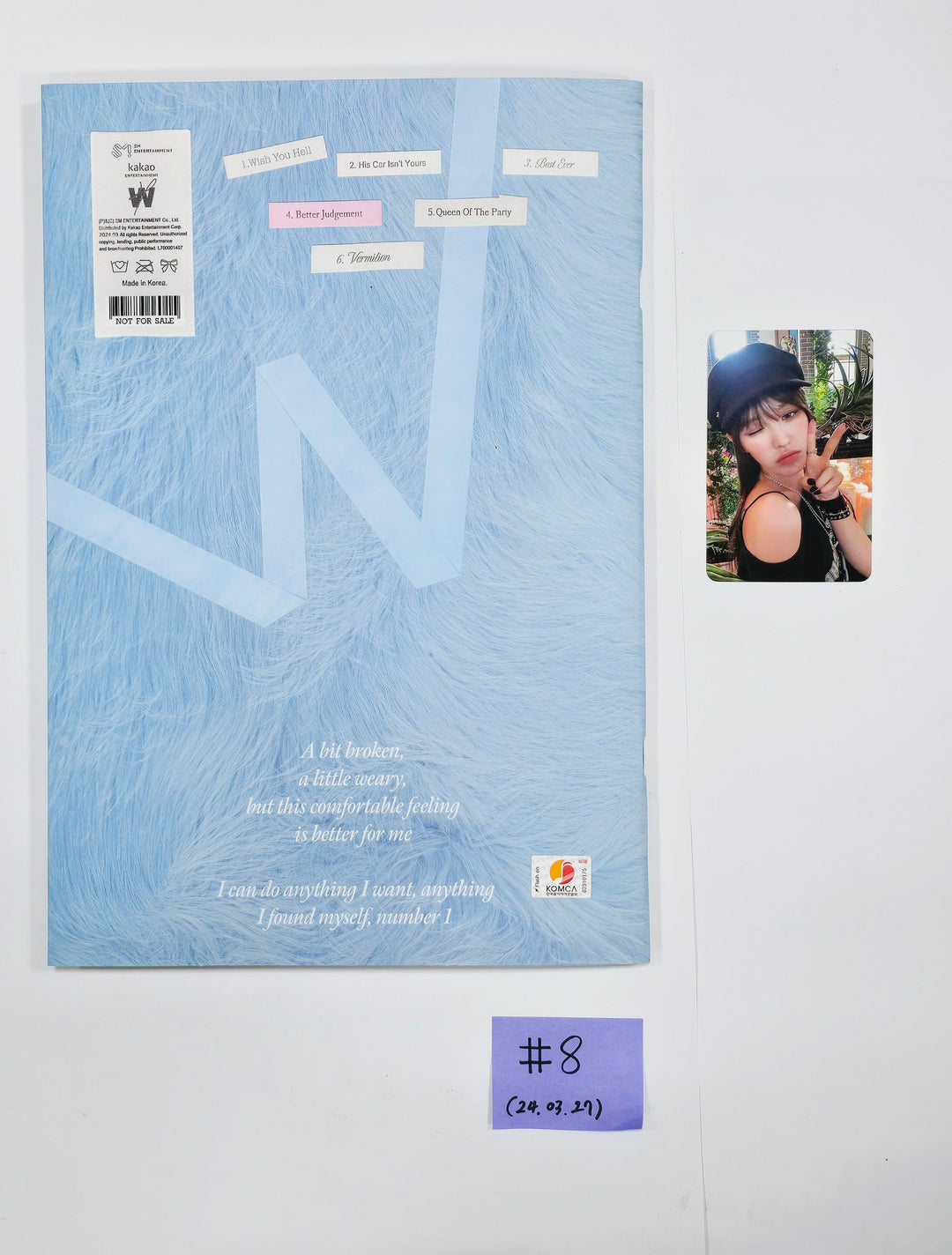 Kim Nam Joo "BAD", WENDY "Wish You Hell", PURPLE KISS "BXX" - Hand Autographed(Signed) Promo Album [24.3.27] - HALLYUSUPERSTORE