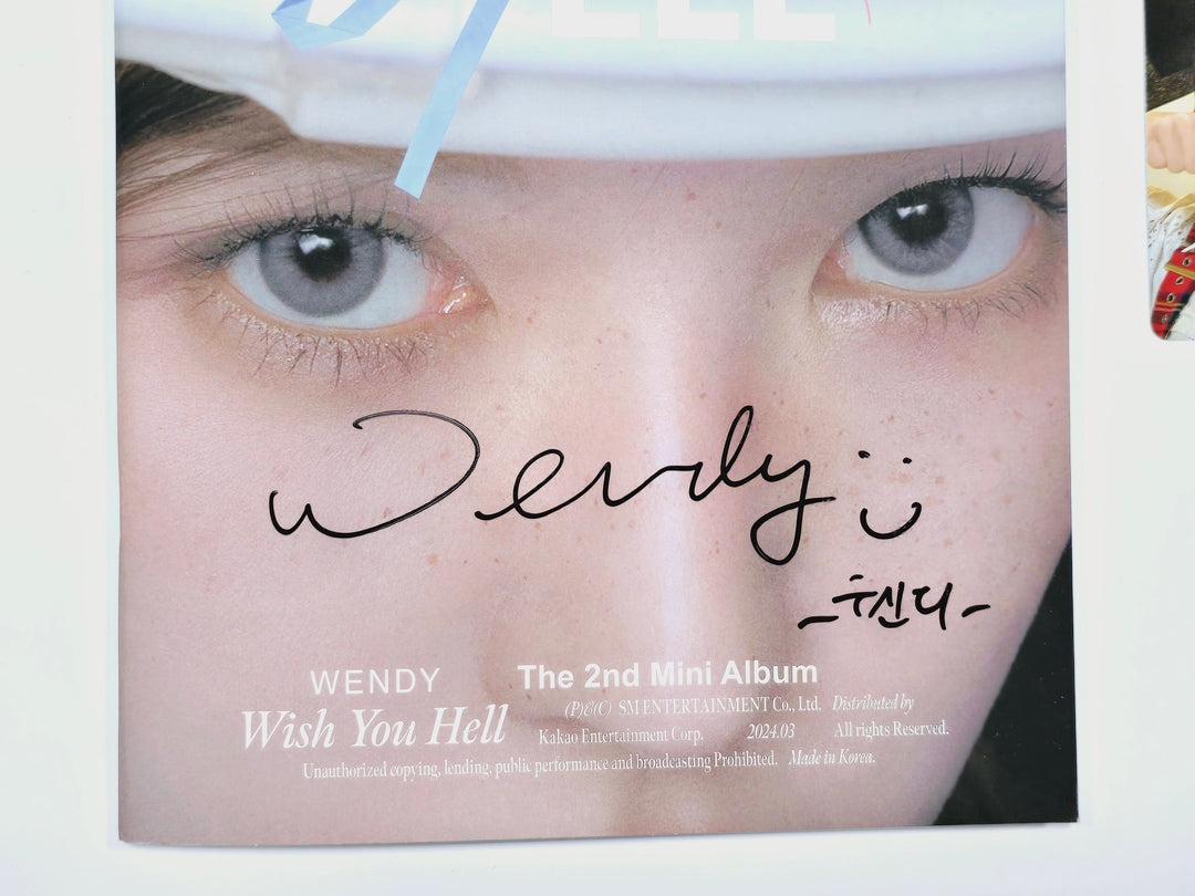 Kim Nam Joo "BAD", WENDY "Wish You Hell", PURPLE KISS "BXX" - Hand Autographed(Signed) Promo Album [24.3.27] - HALLYUSUPERSTORE